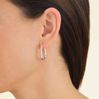 Oval Hoops Silver leftcolumn