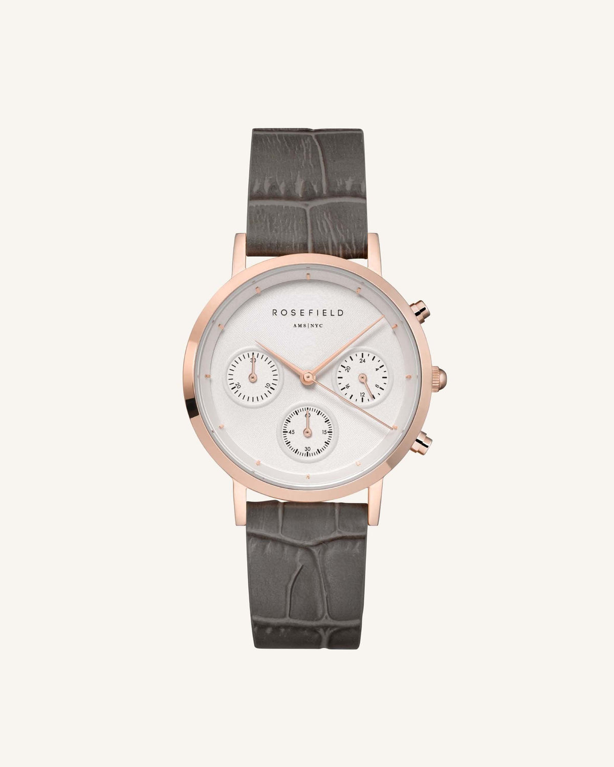 Croco Grey Rose Gold Strap leftcolumn