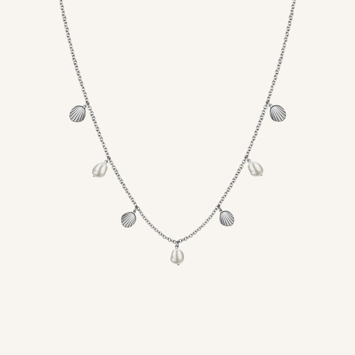 Multi shell and pearl necklace JMSPNS-J162,leftcolumn