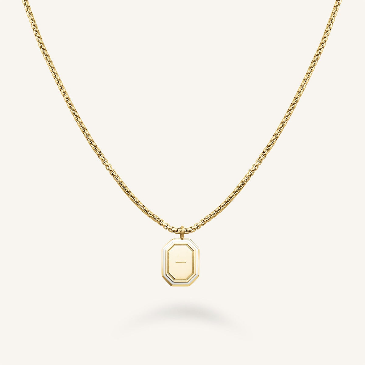 Octagon Enamel Necklace JNOCG-J850,leftcolumn