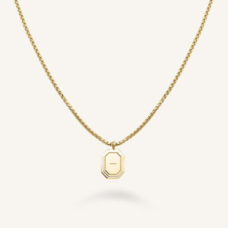 Octagon Enamel Necklace JNOCG-J850,leftcolumn