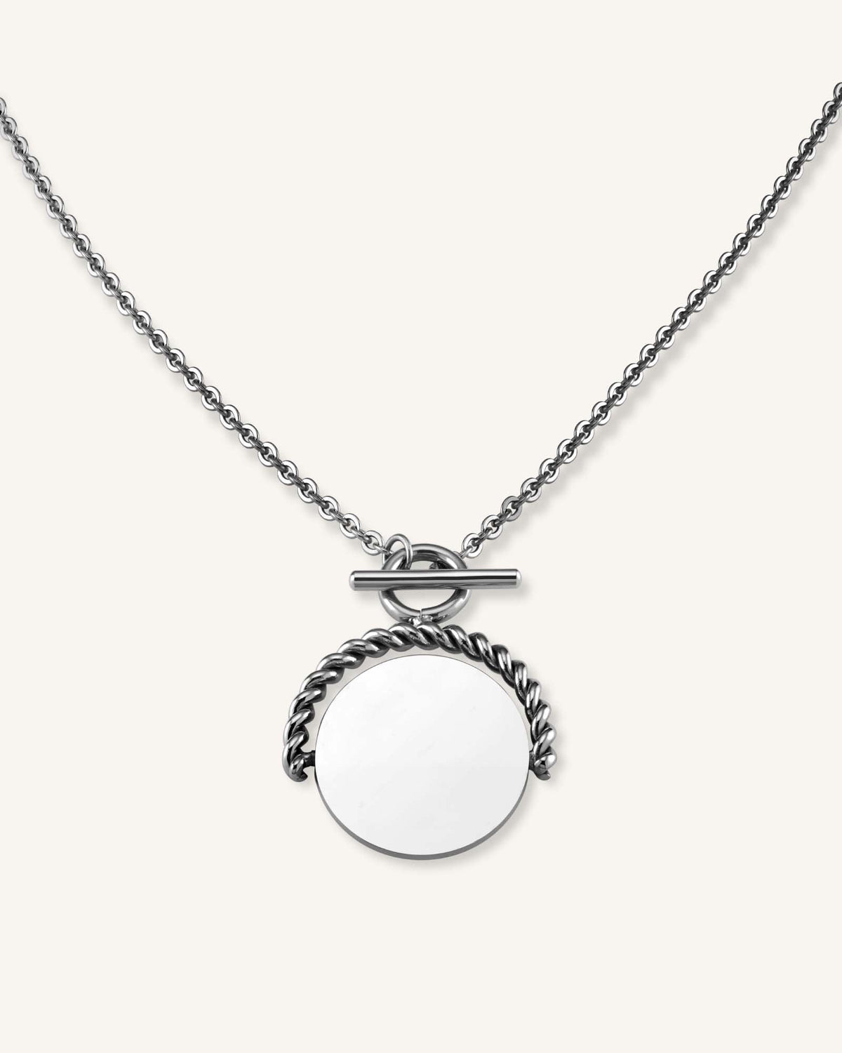 Twisting Coin Necklace JNTCG-J461,leftcolumn,