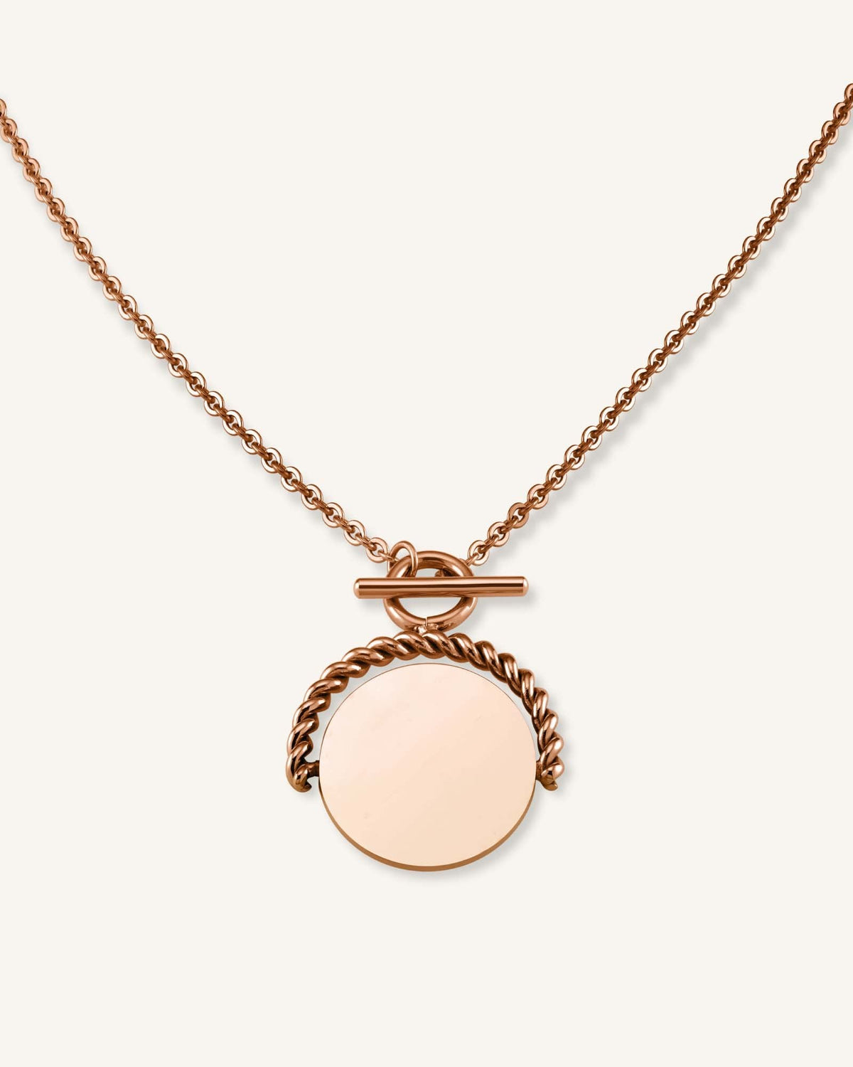 Twisting Coin Necklace JNTCG-J461,leftcolumn,