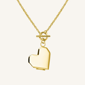 Heart Locket Gold JNHLG-J693,leftcolumn