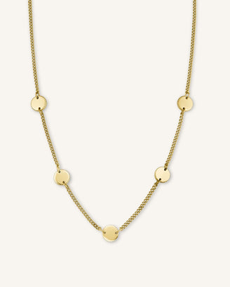 5 Coin Necklace JN5CG-J458,leftcolumn,