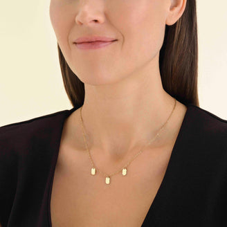 Triple Octagon Necklace JNTOG-J849,leftcolumn,