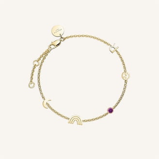 5 Charm Bracelet B-Gold-5,leftcolumn