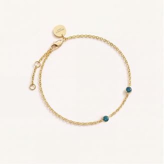 2 Birthstone Bracelet B-Gold-2,leftcolumn