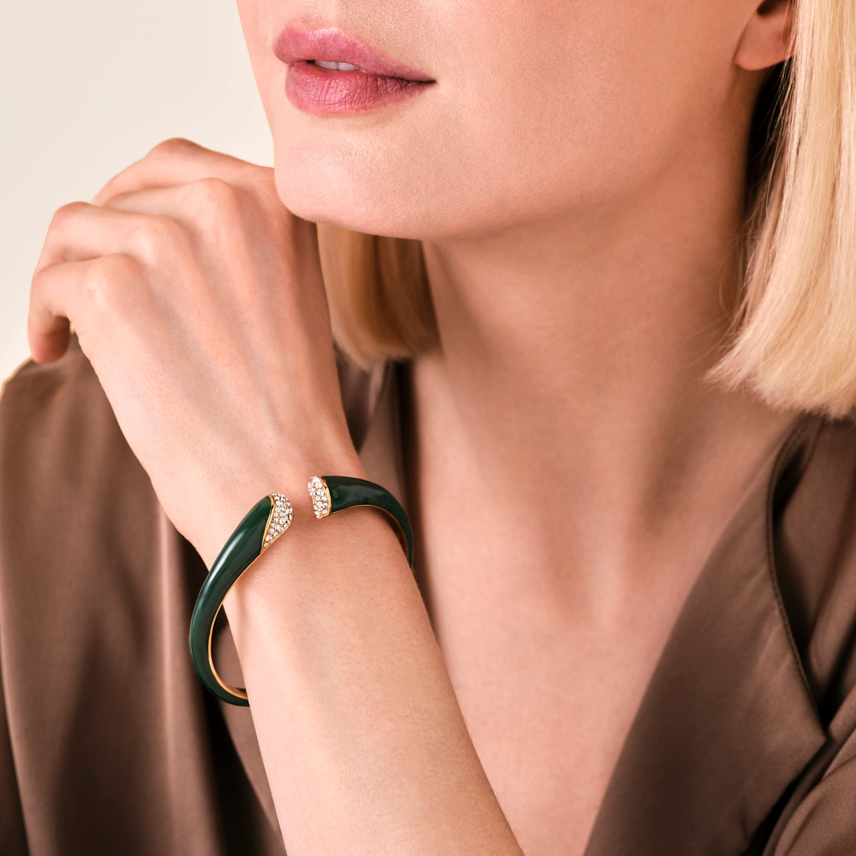 Enamel Pave Bangle leftcolumn
