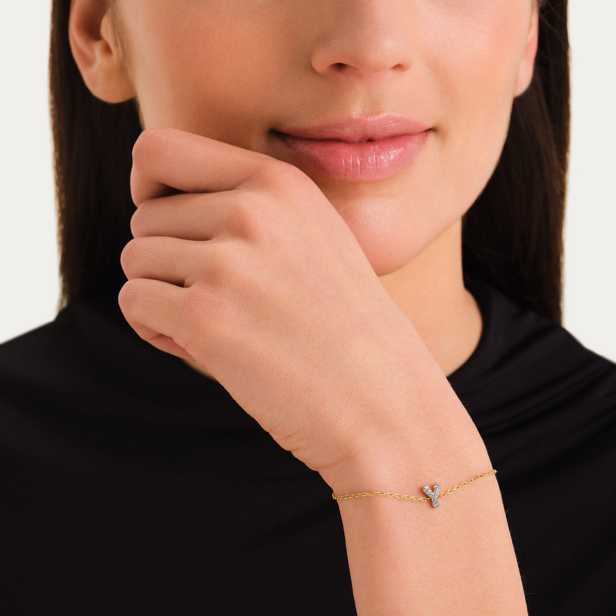 Crystal Letter Y Bracelet leftcolumn