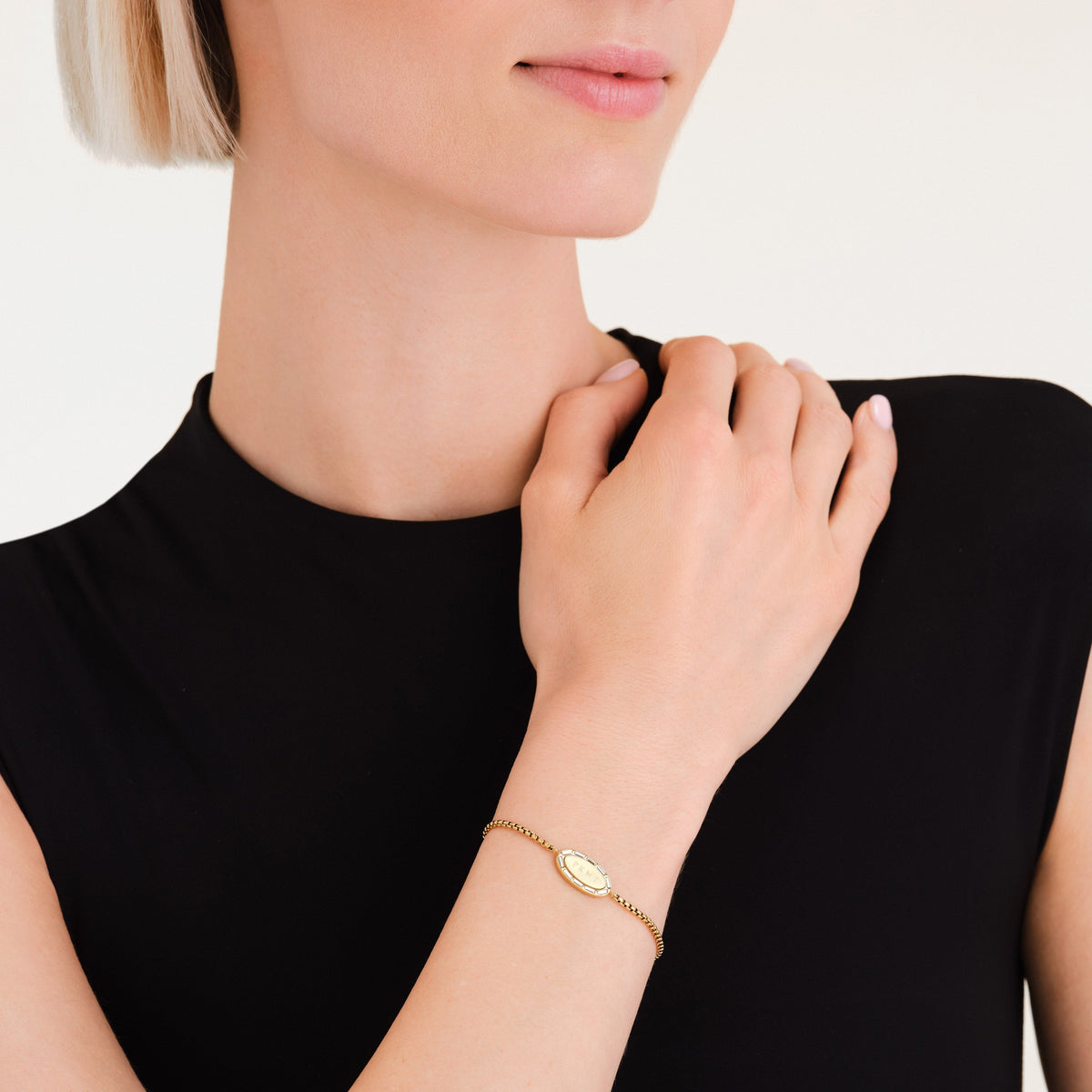 Oval Baguette Bracelet JBOBG-J1151, leftcolumn