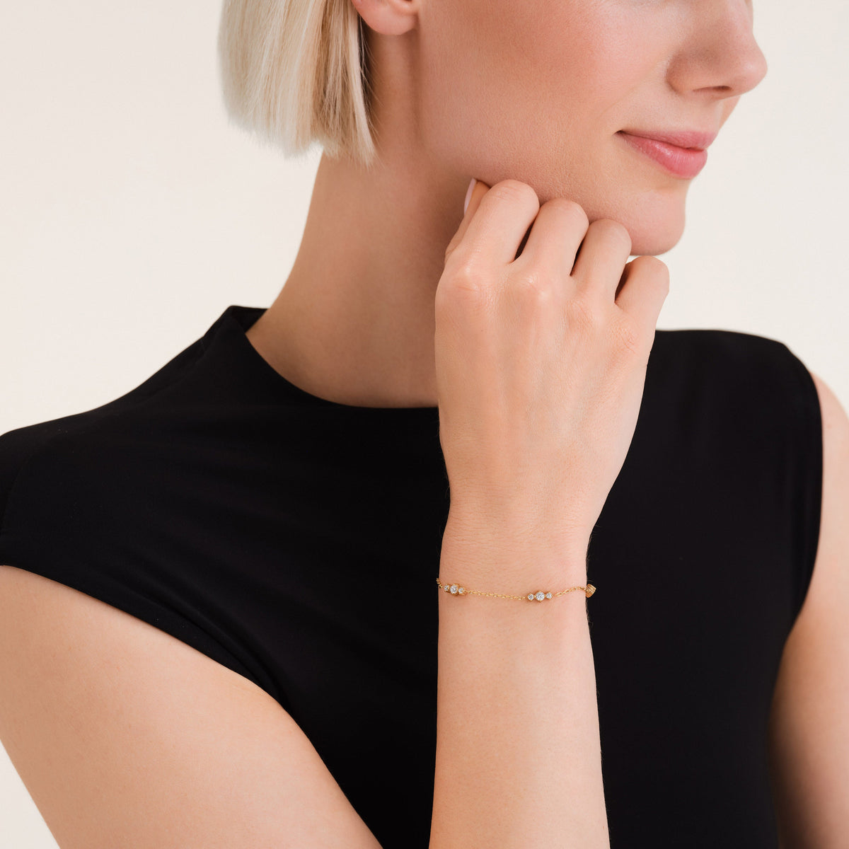 Triple Stones Bracelet JBTCS-J1021,leftcolumn