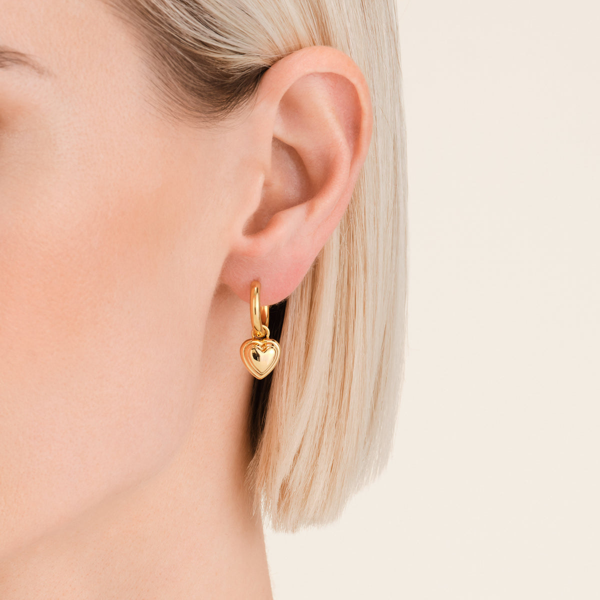 Heart Pendant Earrings JEHPG-J985,leftcolumn,