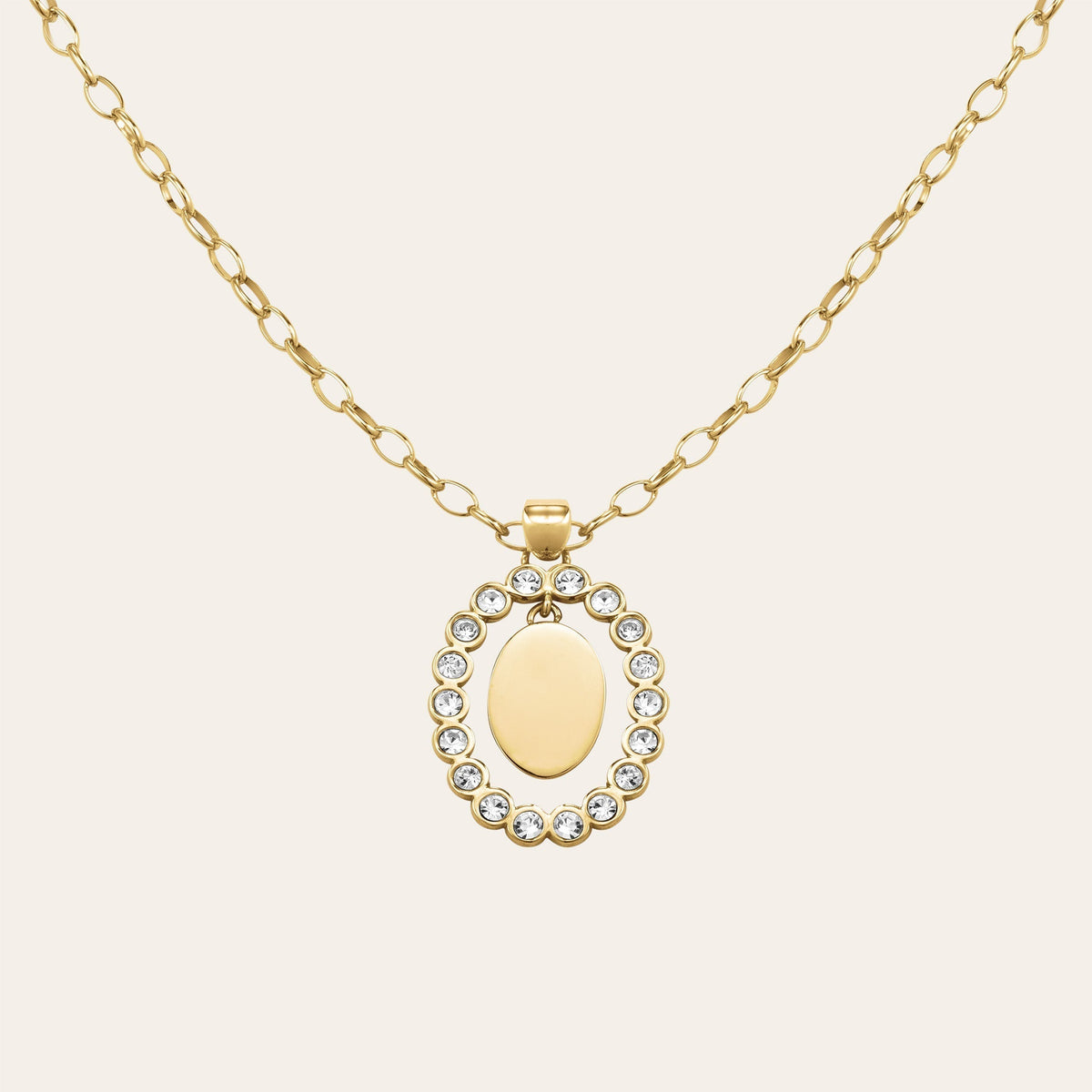 Oval Pendant Necklace JNCFG-J1145, leftcolumn