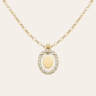 Oval Pendant Necklace JNCFG-J1145, leftcolumn