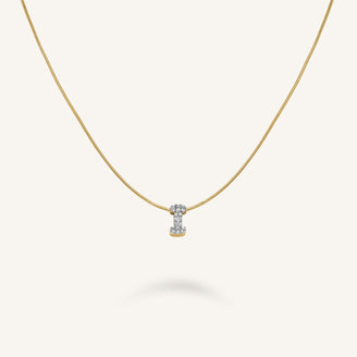 Crystal Letter I Necklace leftcolumn
