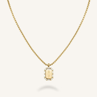 Octagon Baguette Necklace JNOBG-J1147,leftcolumn