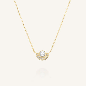Pearl Halo Necklace leftcolumn
