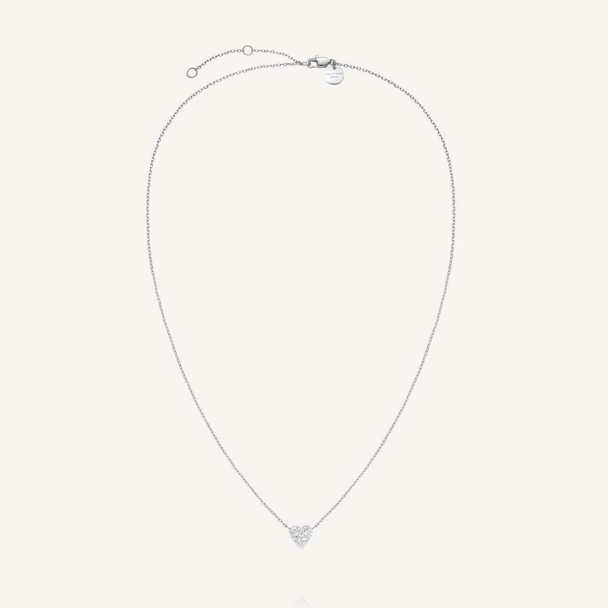 Pavé Heart Necklace leftcolumn,JNPHG-J1273