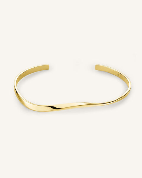 Twisted Bangle Gold | Rosefield Official